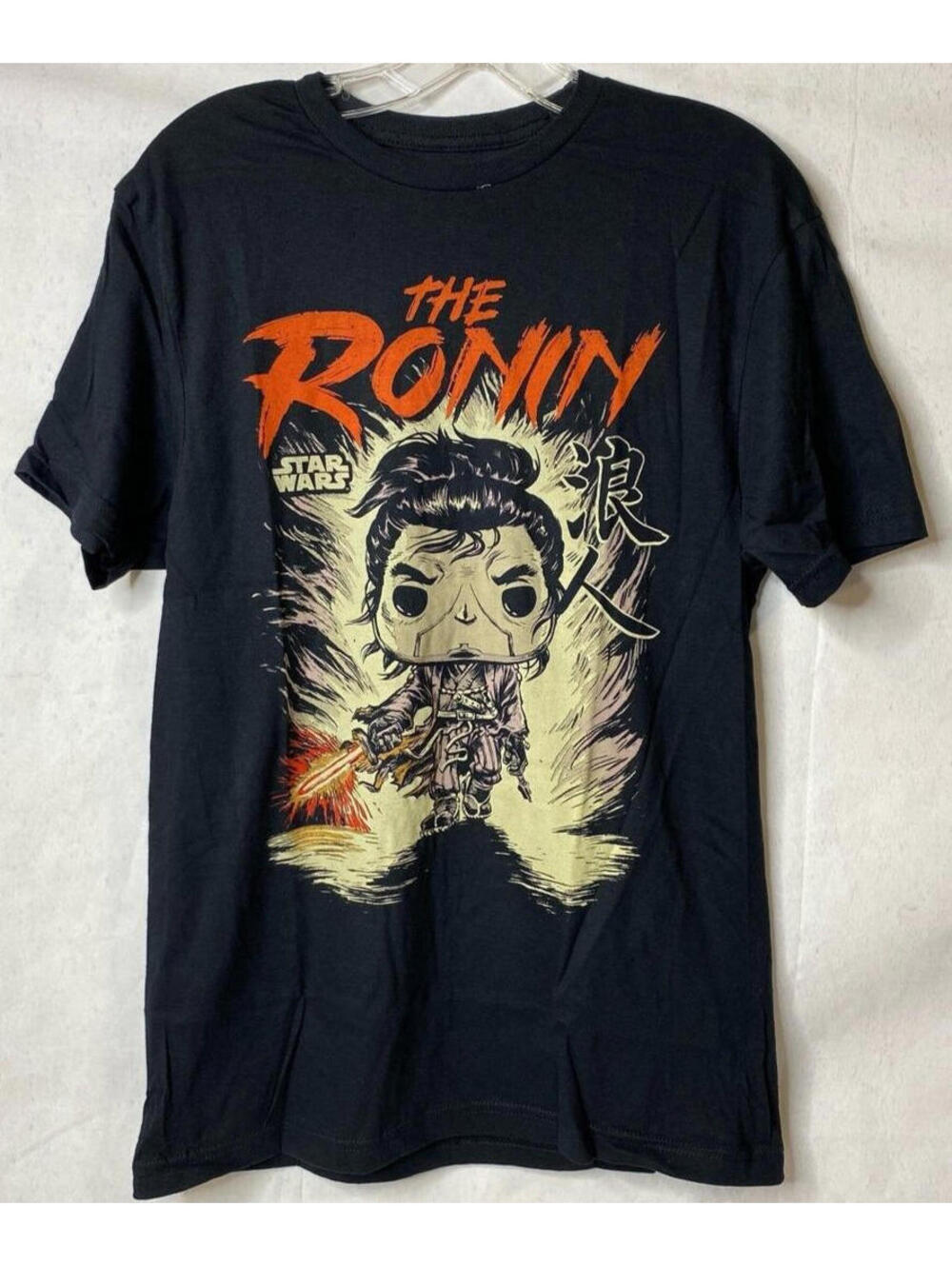 BRAND NEW FUNKO POP! THE RONIN STAR WARS T-SHIRT ADULT MEDIUM BLACK TEE-SHIRT